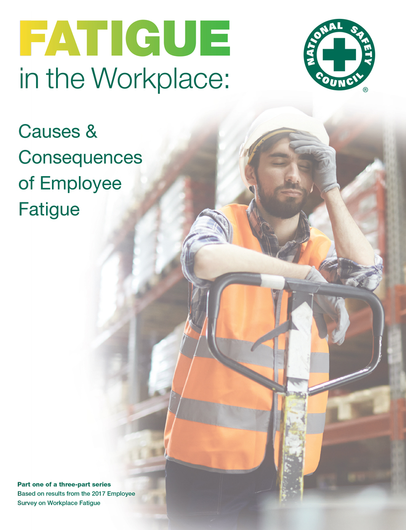 NSC Drowsy Driving Poster: Fatigue in the Workplace: Causes and Consequences of Employee Fatigue
