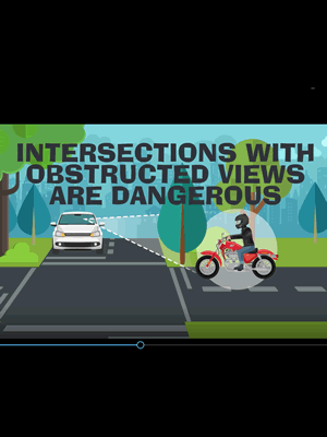 Video - intersections with obstructed views are dangerous