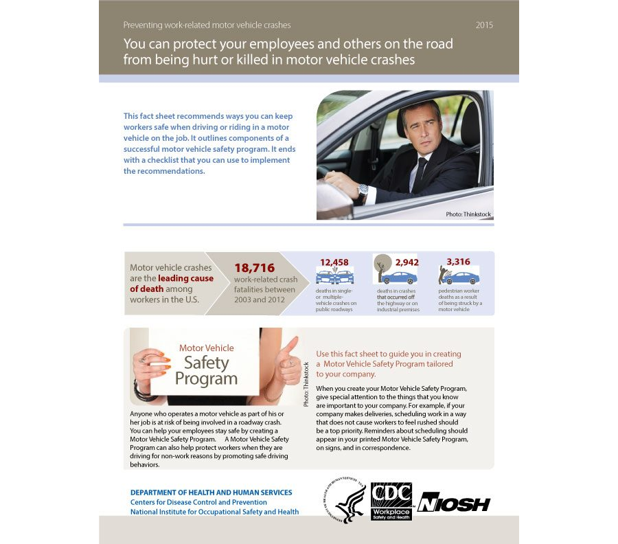 Preventing Work-Related Motor Vehicle Crashes - Fact Sheet