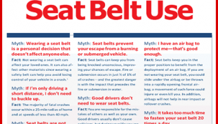 Myths and Facts about Seat Belt Use